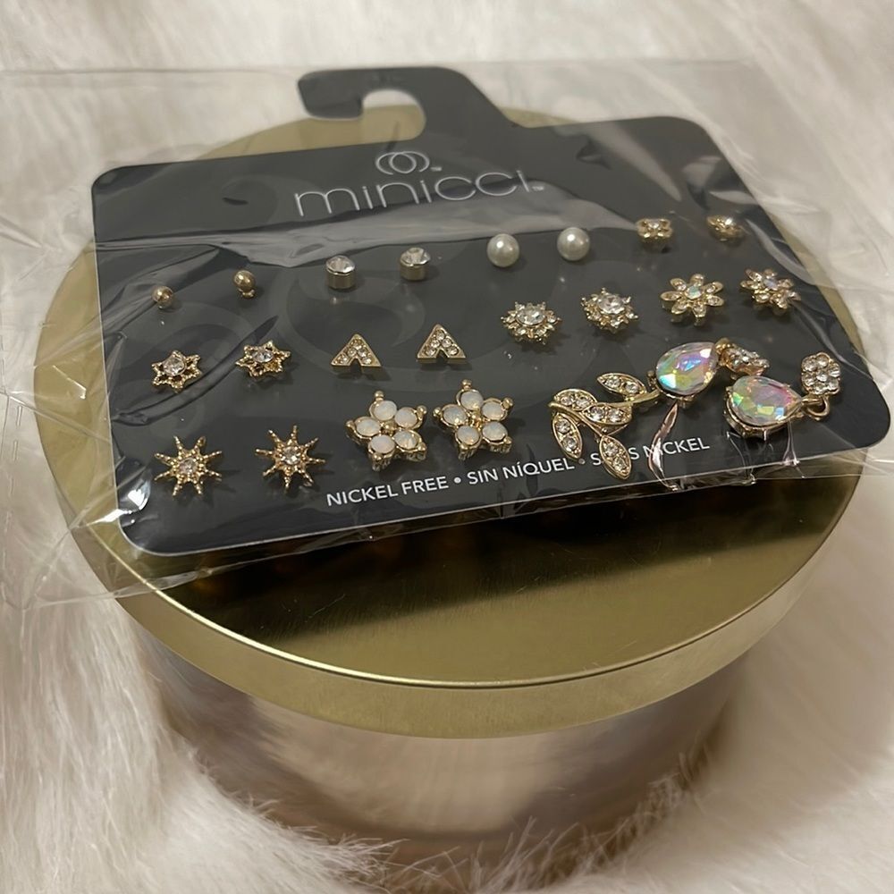 🎉4/$15🎉 Minicci | Crystal Stud Earring Collection